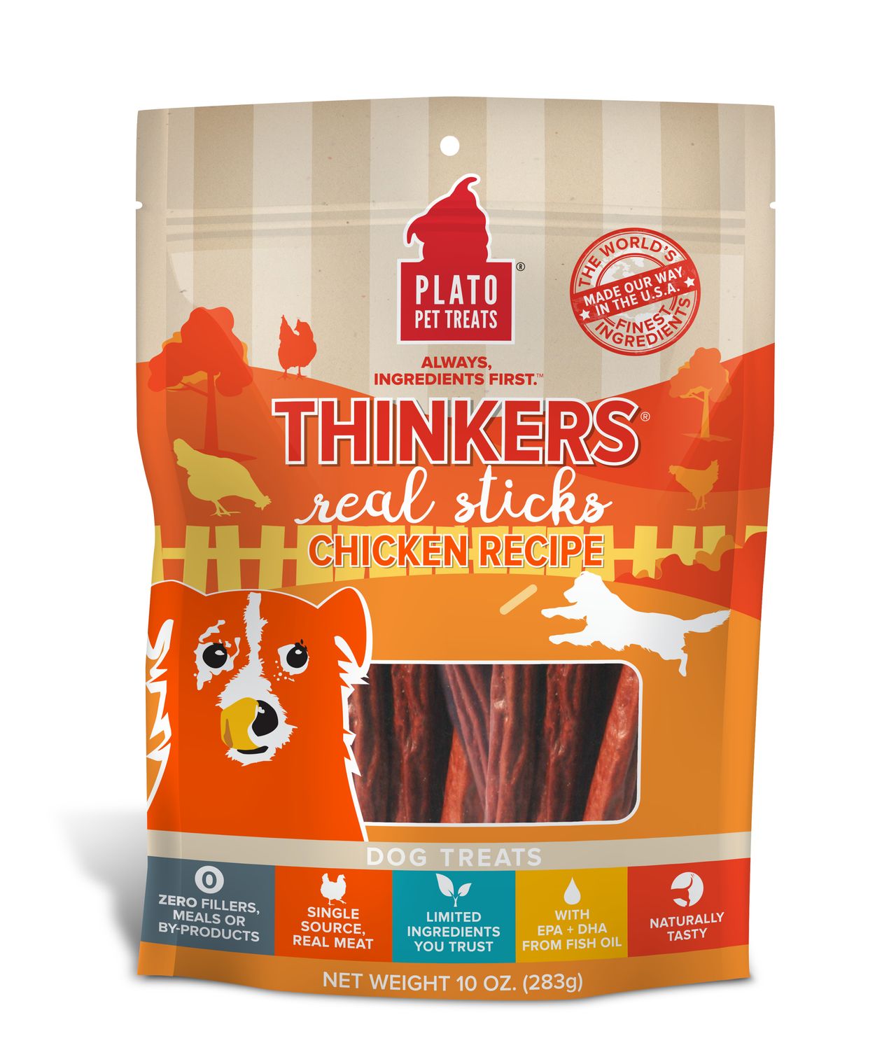 Plato Thinkers: Chicken, Size: 10 oz