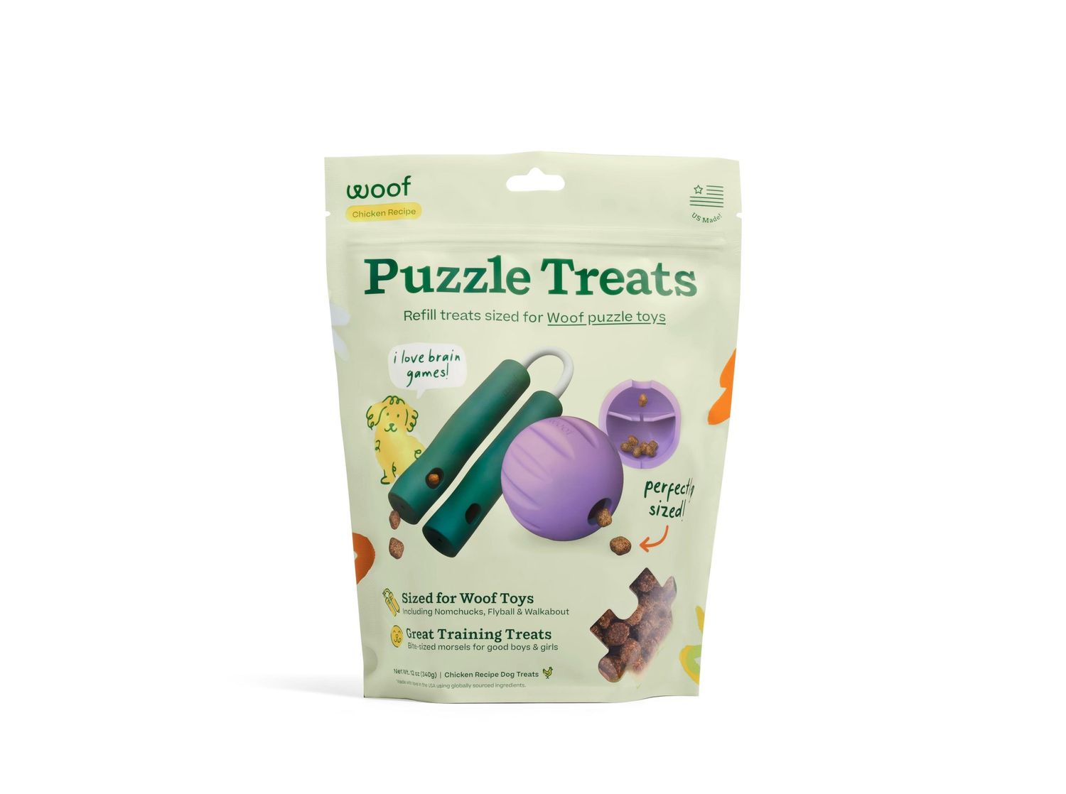 Woof: Puzzle Treats, 12oz