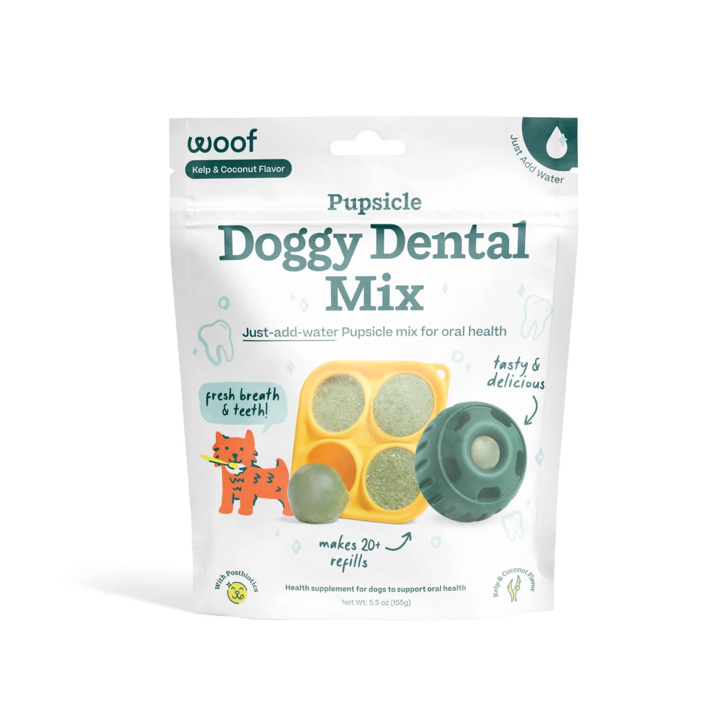 Woof Pupsicle Mix: Doggy Dental, 5.5oz