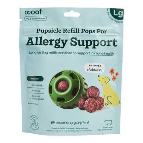 Woof Pupsicle Wellness Pops: Allergy Support, L