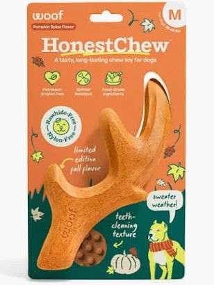 Woof Honest Chew: Pumpkin Spice Antler, M