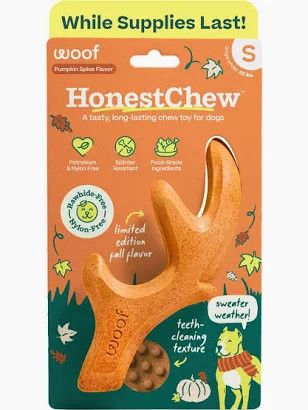 Woof Honest Chew: Pumpkin Spice Antler, S
