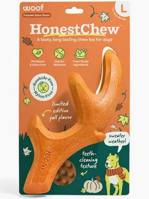 Woof Honest Chew: Pumpkin Spice Antler, L