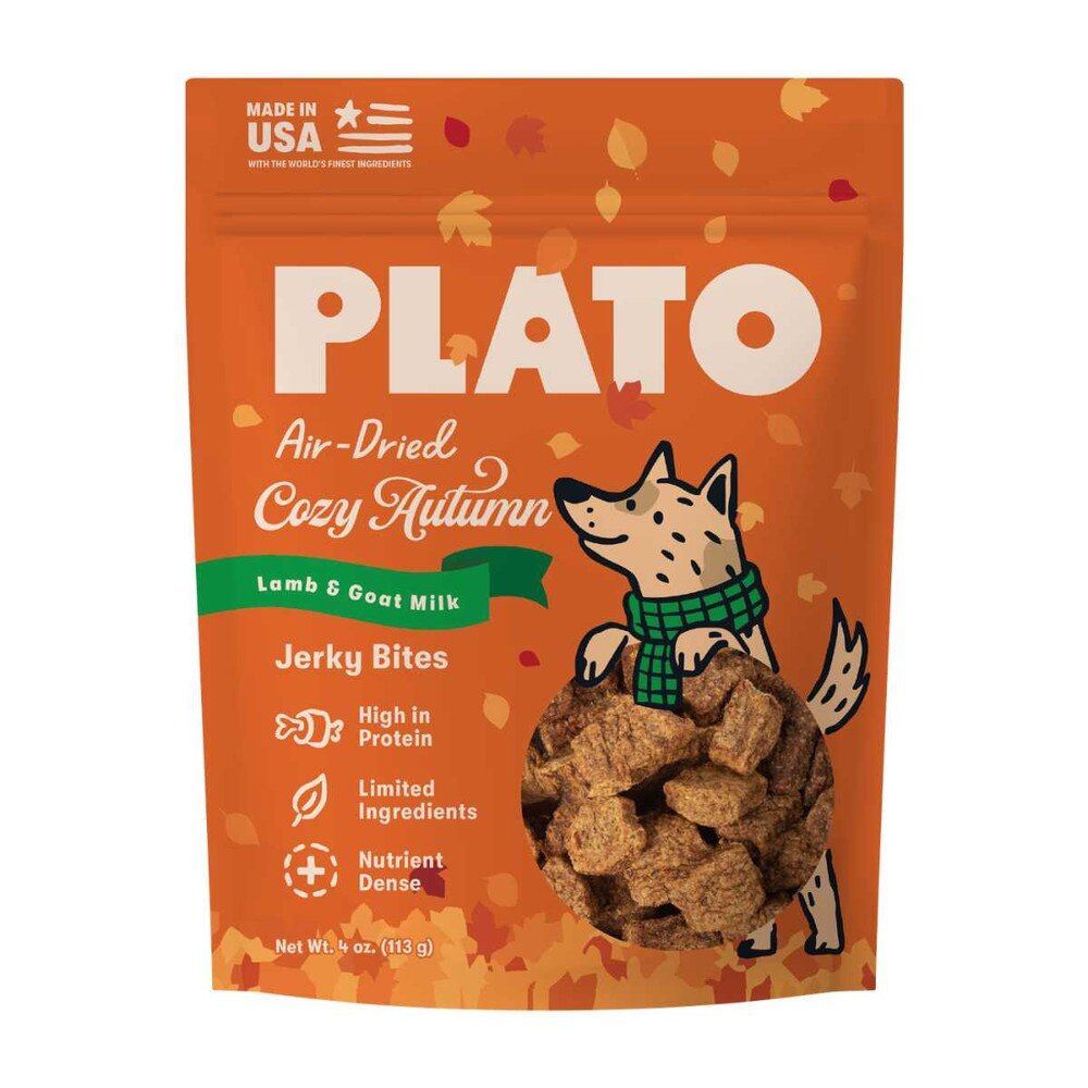 Plato Lamb &amp; Goat Milk Cozy Autumn Jerky Bites, 4 oz