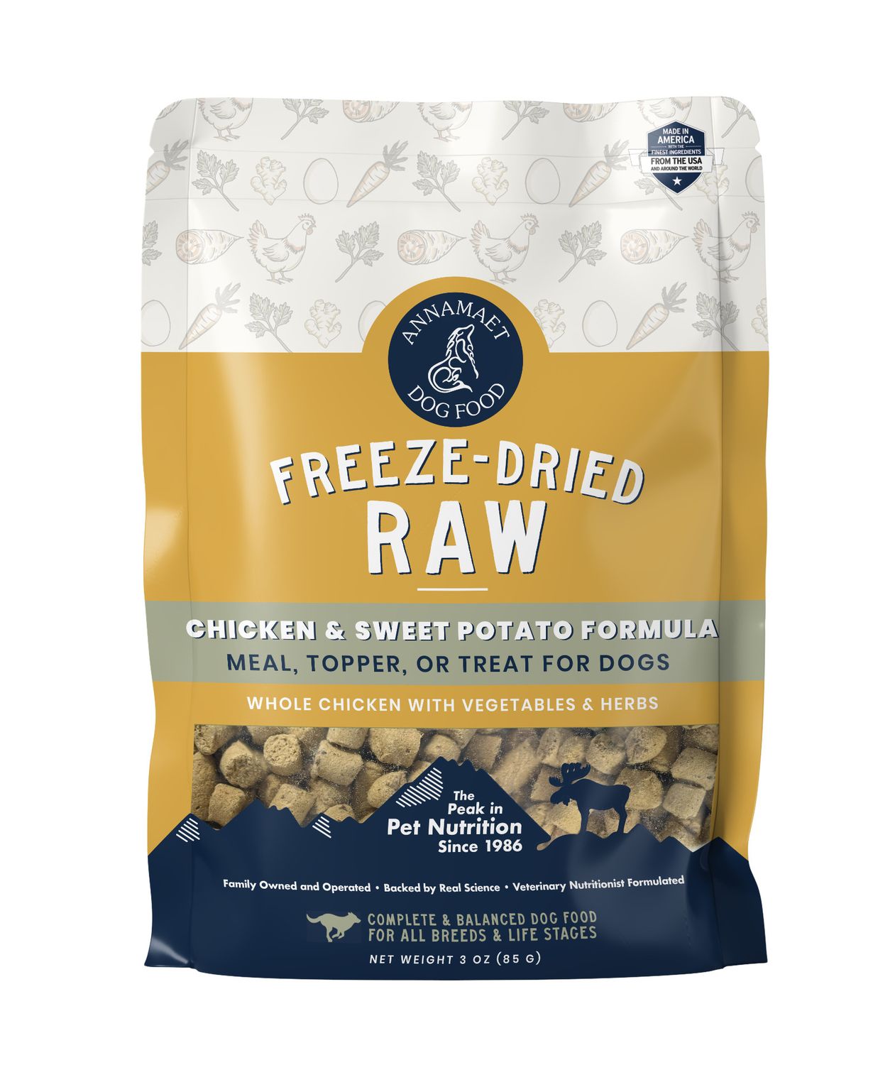 Annamaet Freeze Dried: Chicken, 3 oz