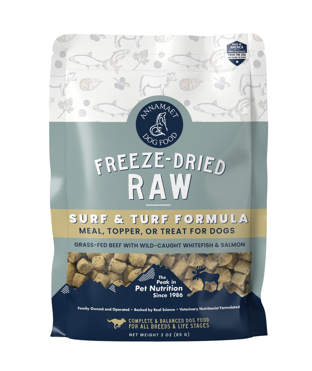 Annamaet Freeze Dried: Surf &amp; Turf, 3 oz