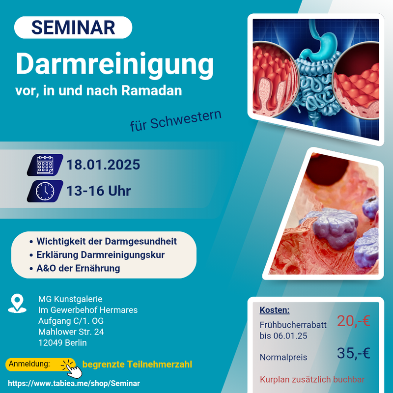 Seminar Darmreinigungskur vor, in und nach Ramadan