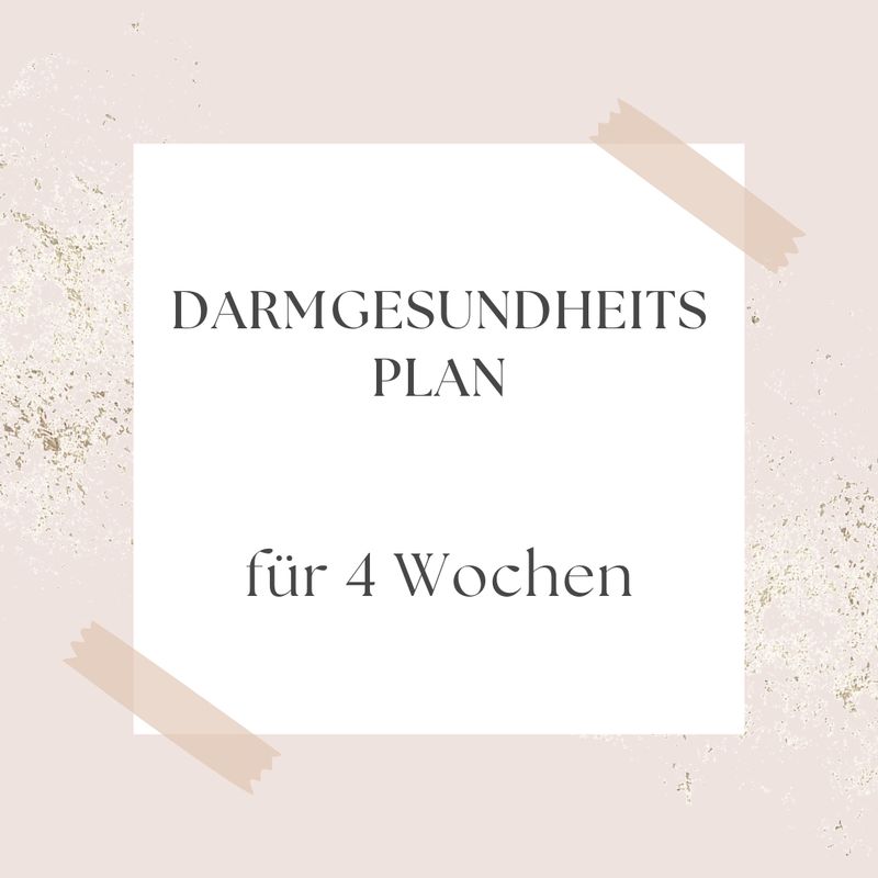 Darmgesundheitsplan für 4 Wochen