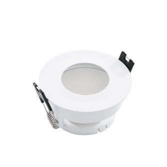 Adurolight® inbouwarmatuur, Mona, kantelbaar, brede rand, wit, witte reflector, 80 mm, excl. lamp