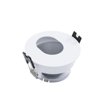 Adurolight® inbouwarmatuur, Mona, kantelbaar, ovale opening, mat zilver reflector, 80mm, excl. lamp