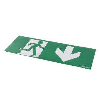Adurolight® pictogram sticker noodverlichting, pvc, pijl naar onder