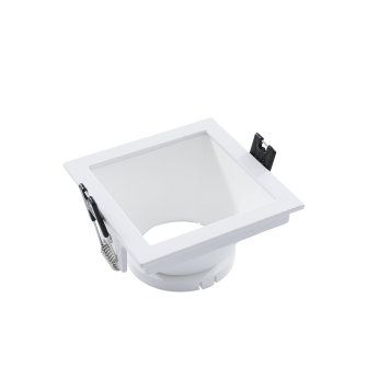 Adurolight® inbouwarmatuur, Mona, niet kantelbaar, wit, witte reflector, 82 x 82 mm, excl. lamp