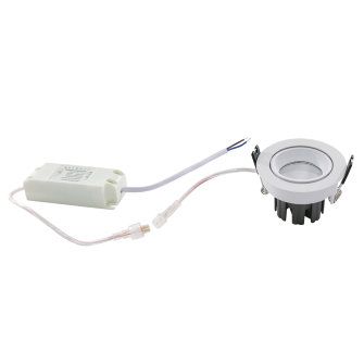 Adurolight® led inbouwspotset, Mona, dimbaar, 6,5 W, 2700 K