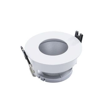 Adurolight® inbouwarmatuur, Mona, kantelbaar, brede rand, wit, mat zilver reflector, 80mm, excl lamp