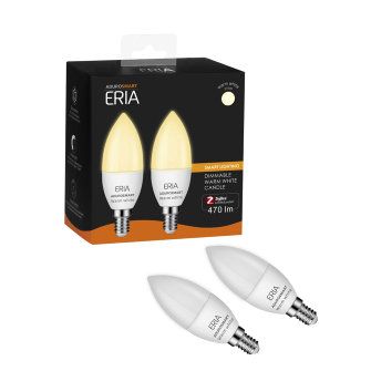 AduroSmart ERIA® Warm White lamp, E14 fitting (2-pack)