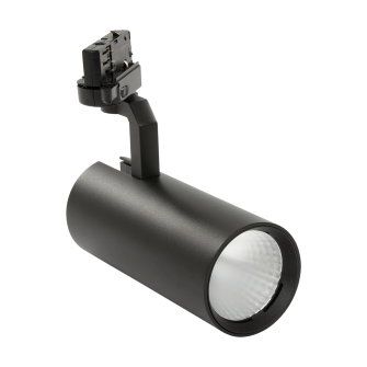 Adurolight® Premium Quality Line led railspot, Candy, zwart, 28 W, 3000 K, non flicker