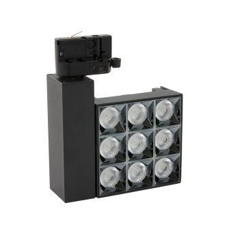 Adurolight® Premium Quality Line led railspot, Pluto, zwart, 20 W, 4000 K, non flicker