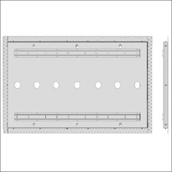 INBOUWFRAME 400W 122.5X62X4.3