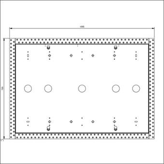 INBOUWFRAME 300W 92.5X62X4.3CM