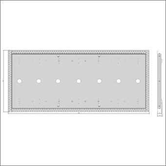 INBOUWFRAME 500W 152.5X62X4.3
