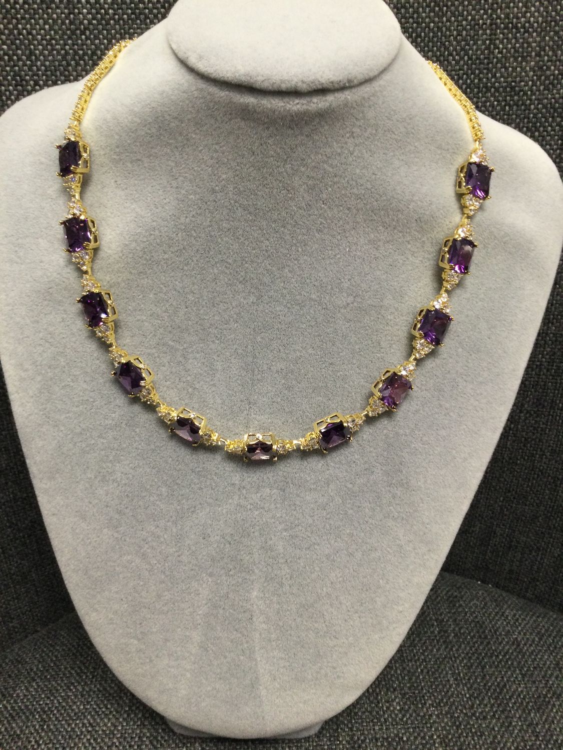 Necklace  - 175, Color: Purple