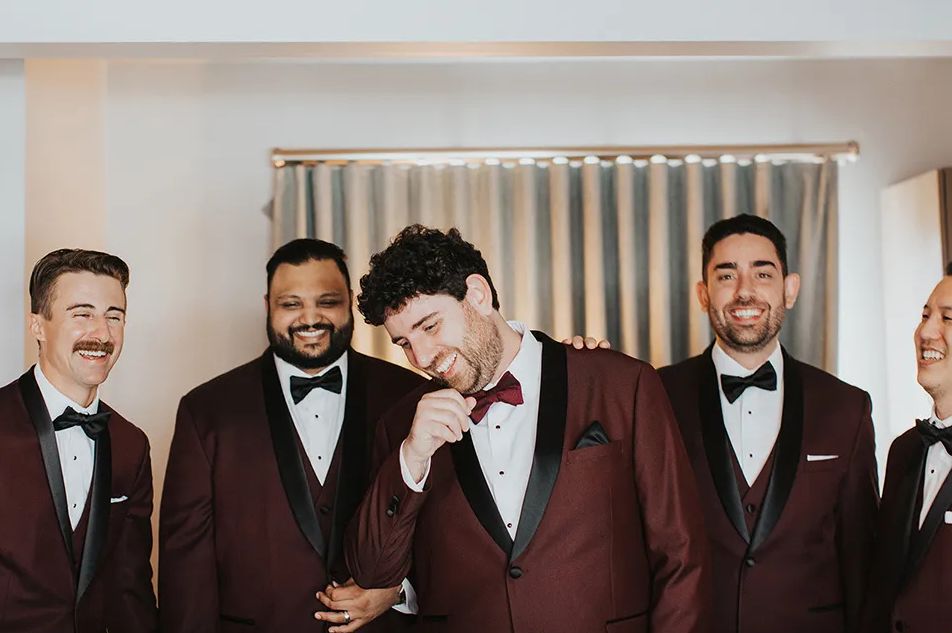 BL301 Burgundy Tuxedo