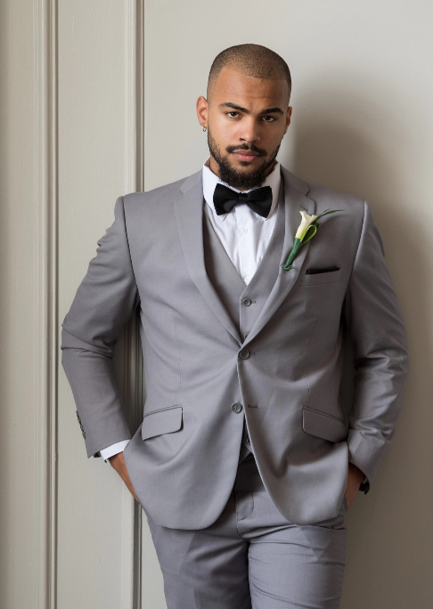 CT601 Light Gray Slim Fit Suit
