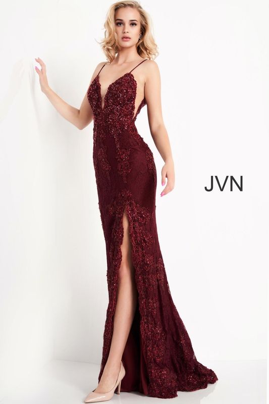 JVN00864, Color: Burgundy, Size: Size 4