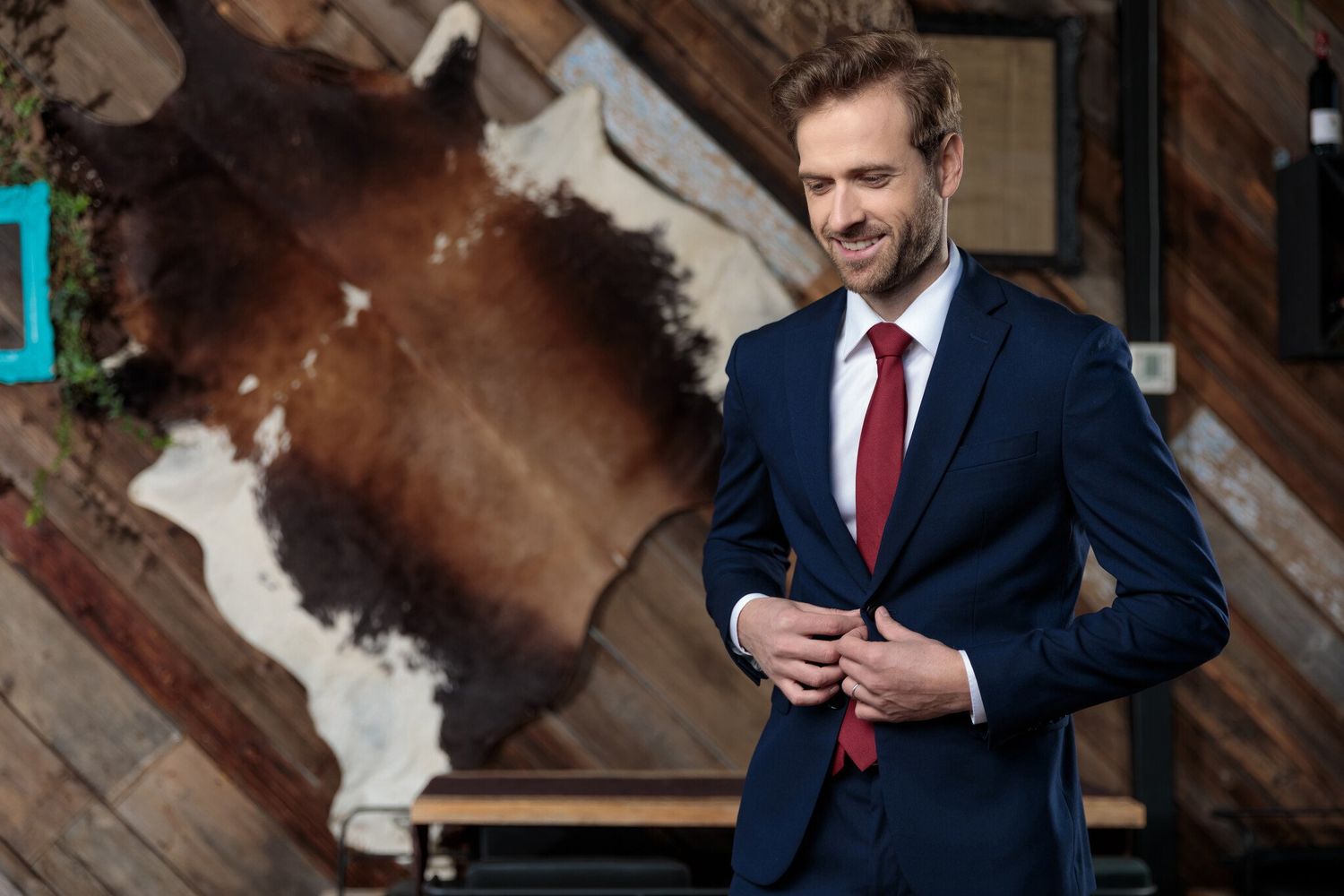 CT601 Navy Slim Fit Suit