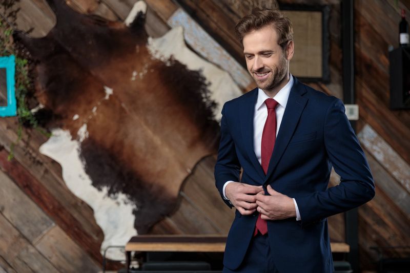 CT601 Navy Slim Fit Suit