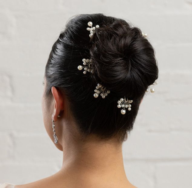 T-4551 6 pcs, Color: Ivory/Silver Only