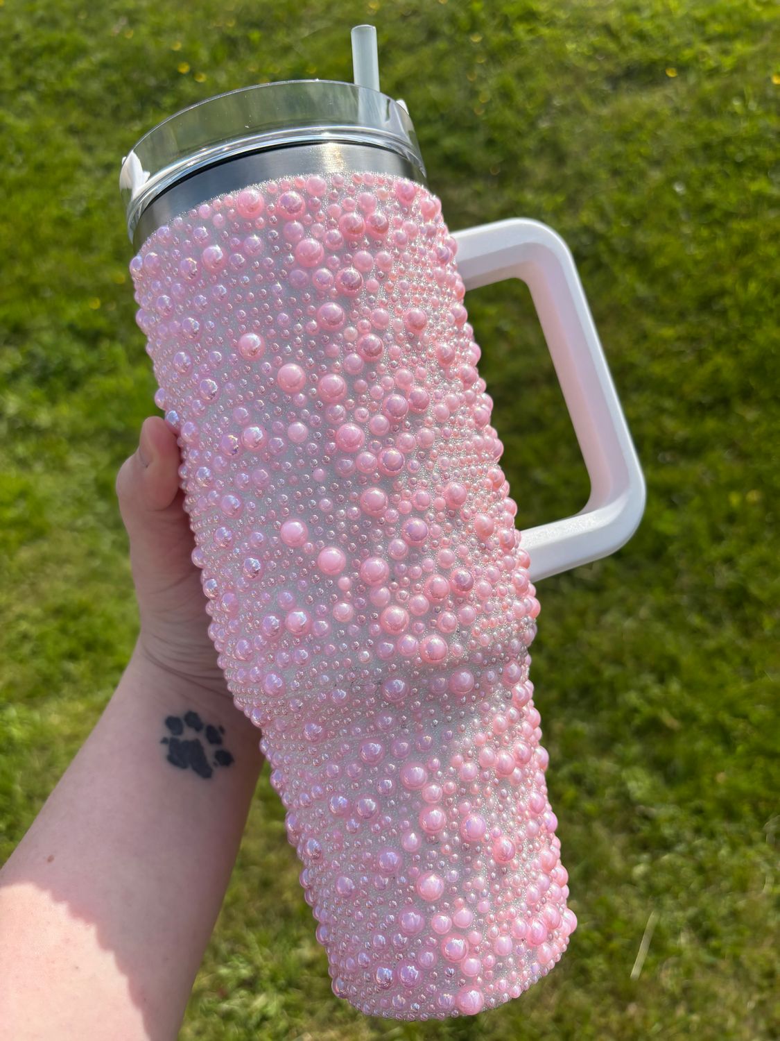 Pearl Tumbler, Color: Light Pink