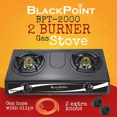 BPT-2000 BLACKPOINT 2 BURNER STOVE -- CASTED IRON -- FREE