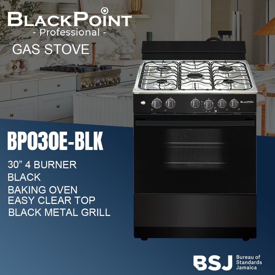 BP030E-BLK 5 BURNER BLACKPOINT STOVE