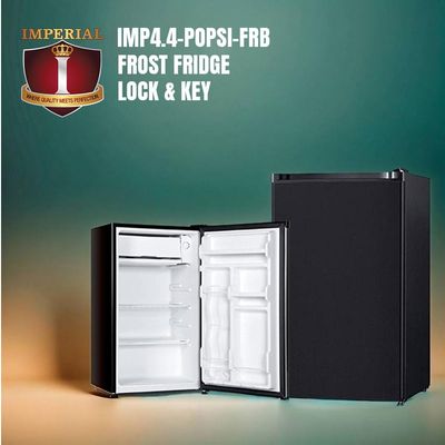 IMP4.4-POPSI-FRB HOTEL IMPERIAL HOTEL FRIDGE -- POPSI -- LOCK &amp; KEY -- FROST -- BLACK