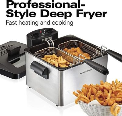 HAMILTON BEACH DEEP FRYER 2 BASKET 4,7 QT  35036