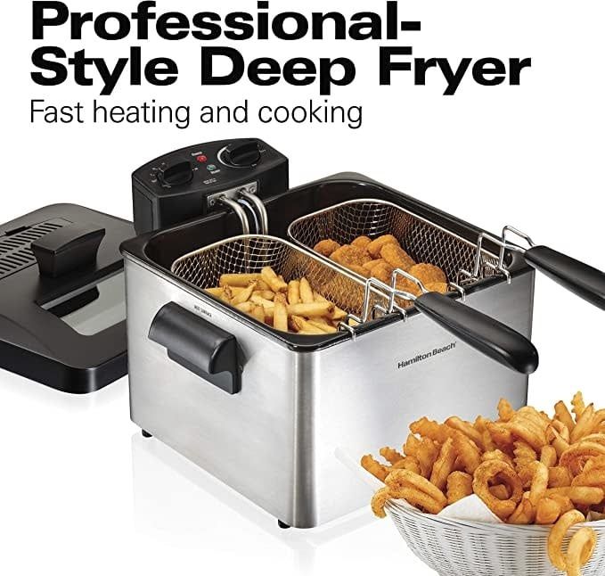 HAMILTON BEACH DEEP FRYER 2 BASKET 4,7 QT  35036