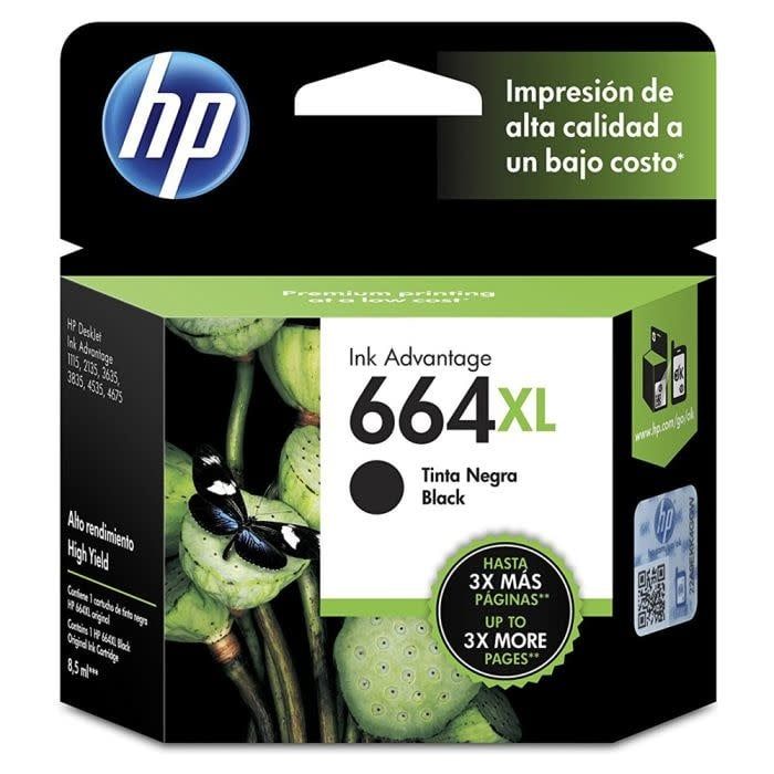 HP Inkjet Cartridge 664XL Black F6V31AL
