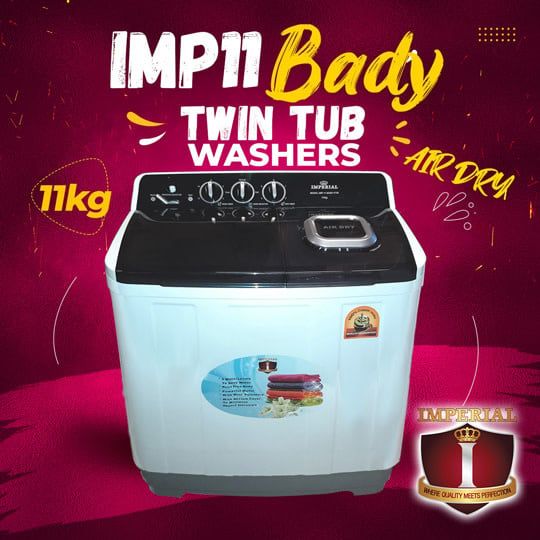 IMP11-BABY-TTW  11KG TWIN TUB IMPERIAL-BABY--TWIN TUB-11 KG - ???? STEEL DRUM