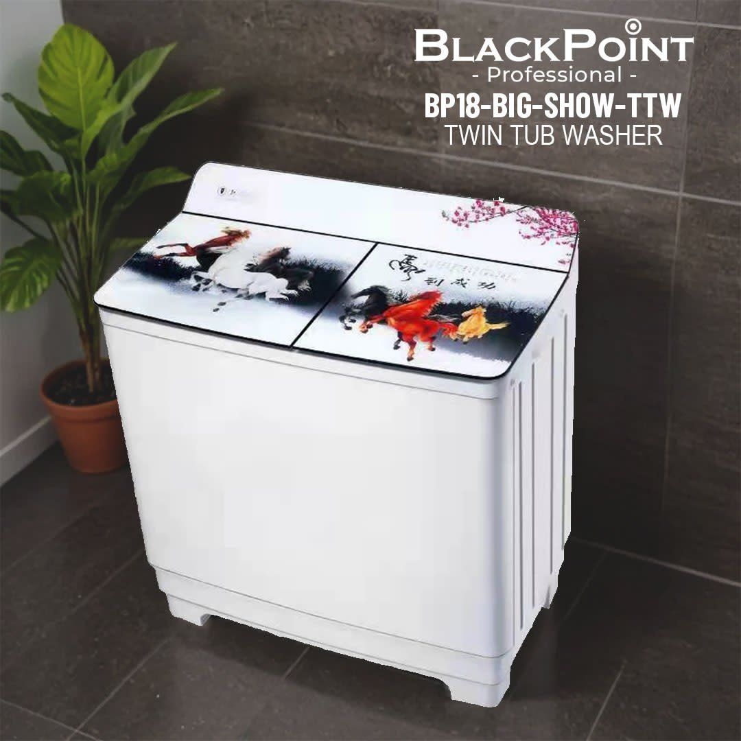 BP18-BIG SHOW -TTW BLACKPOINT 17KG TWIN TUB WASHER STEEL