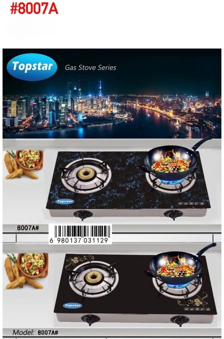8007A BW-B12011 TOPSTAR 2 BURNER GAS STOVE