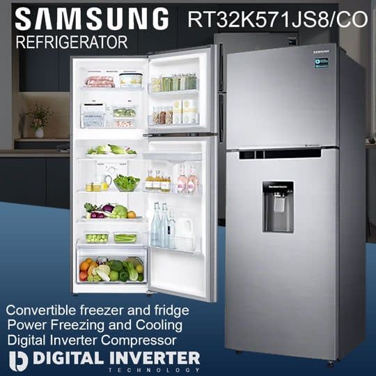 RT32K571JS8 SAMSUNG INVERTER / TITANIUM--INOX NEW / WATER DISPENSER