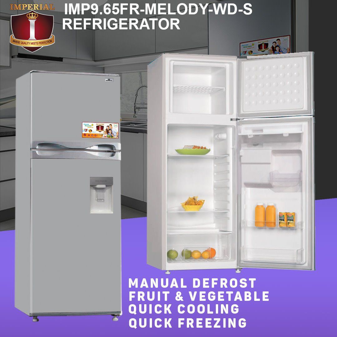 IMP9.65FR-MELODY-WD-S IMPERIAL WATER DISP FRIDGE-FROST - SILVER -- MELODY