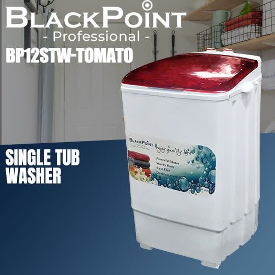 BP13STW-TOMATO BLACKPOINT WASHER -SINGLE TUB &quot;&quot;13 KG &quot;&quot; TOMATO