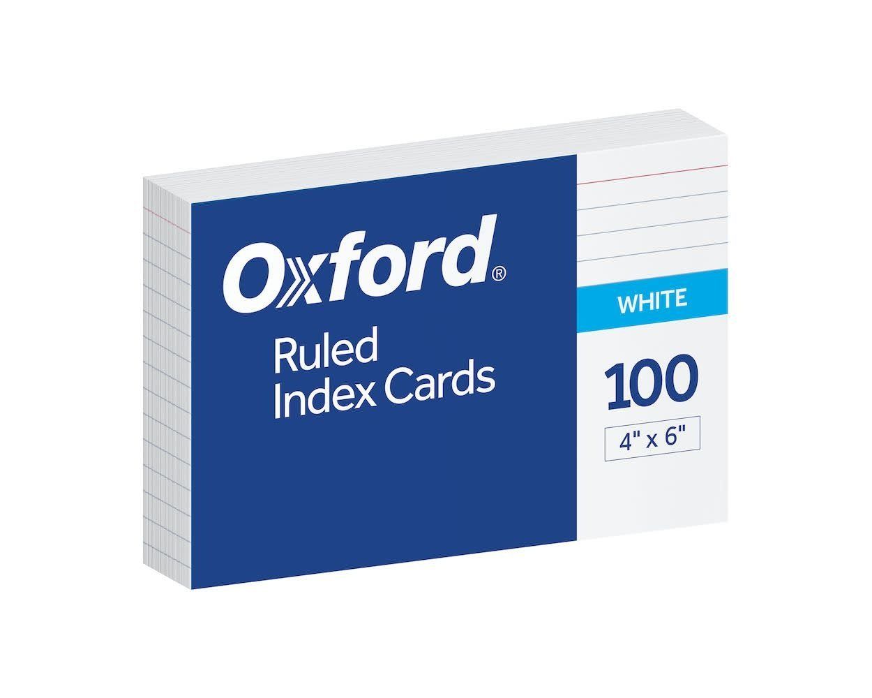 OXFORD RULED INDEX CARD 4&quot;x6&quot;