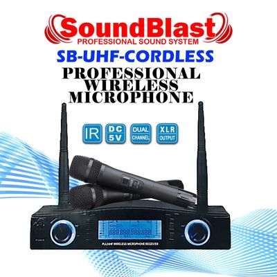 SB-CORDLESS UHF MIC SOUND BLAST CORDLESS MICROPHONE --UHF--RANGE