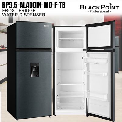 BP9.5-ALADDIN-WD-F-T BLACKPOINT WATER DISP FRIDGE-FROST -- METALLIC FROST FRIDGE