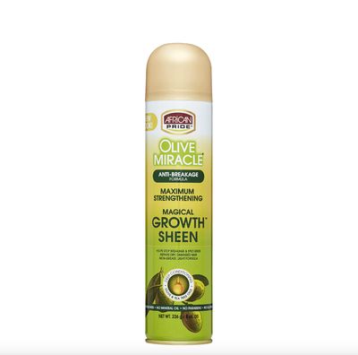 African Pride Olive Miracle Magical Growth Sheen Spray 8oz 226 g