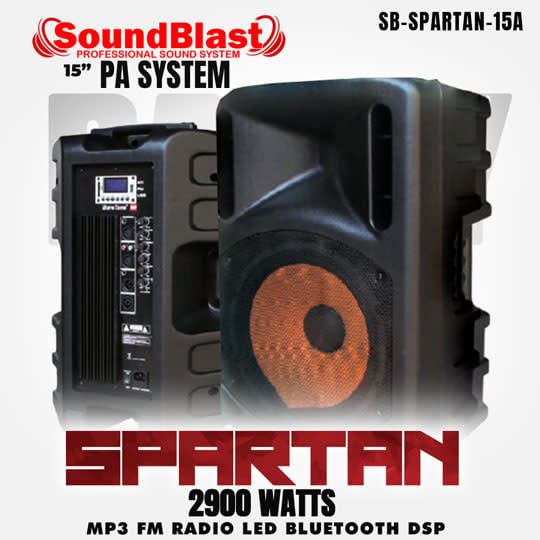 SB-SPARTAN-15A SOUND BLAST2900 WATTS SPEARKER