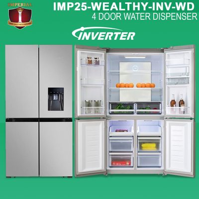 IMP25-WEALTHY-INV-WD IMPERIAL -- LG EXACT WEALTHY -- STEEL -- WATER DISP-- NO FROST FRIDGE